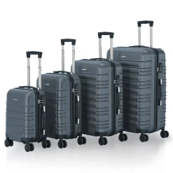 Hartschalen Kofferset Rom 3 & 4 tlg. Set mit schlagfester ABS-Hartschale, 360° Rollen