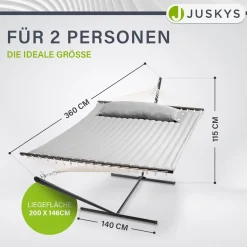 Hängematte Cata mit Gestell Indoor- und Outdoor-Hängematte mit Kissen