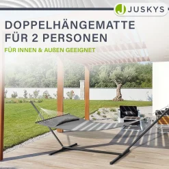 Hängematte Cata mit Gestell Indoor- und Outdoor-Hängematte mit Kissen
