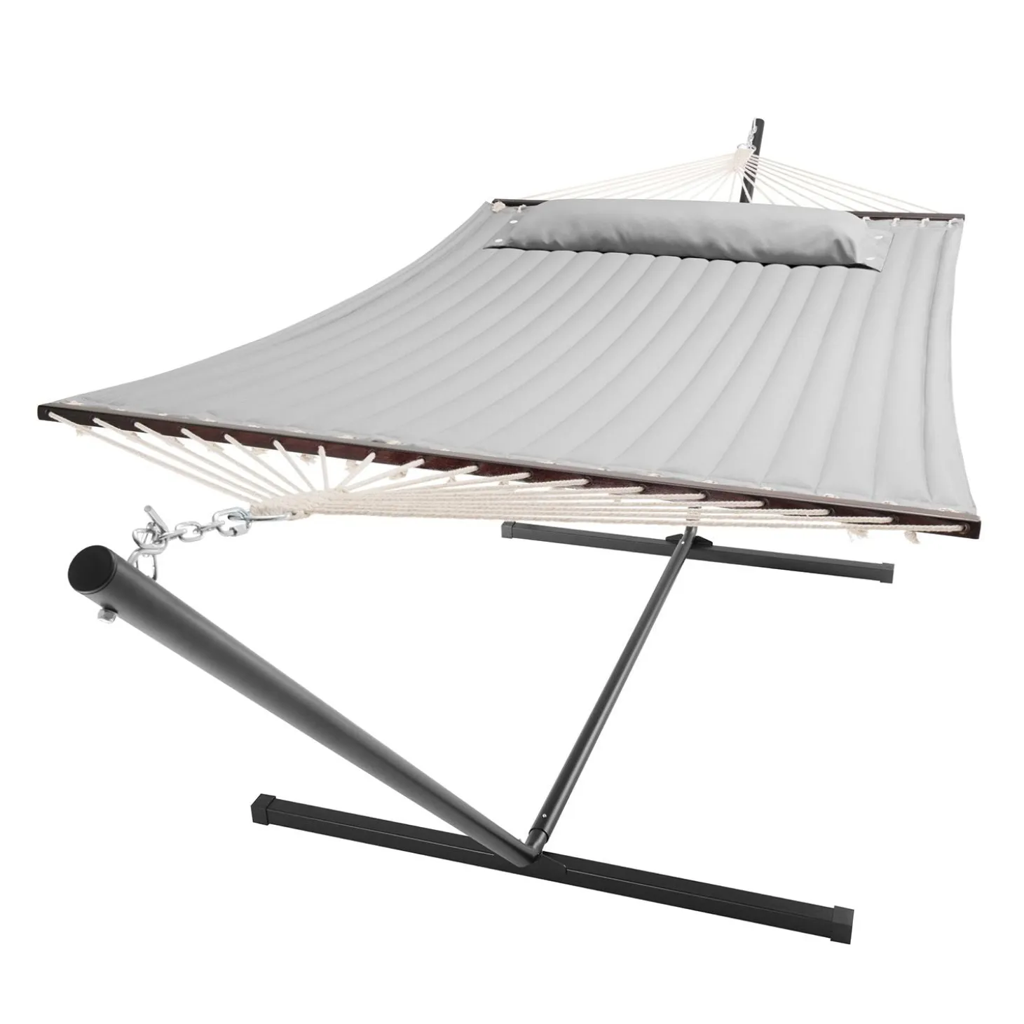 Hängematte Cata mit Gestell Indoor- und Outdoor-Hängematte mit Kissen
