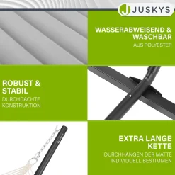 Hängematte Cata mit Gestell Indoor- und Outdoor-Hängematte mit Kissen