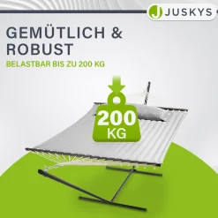 Hängematte Cata mit Gestell Indoor- und Outdoor-Hängematte mit Kissen