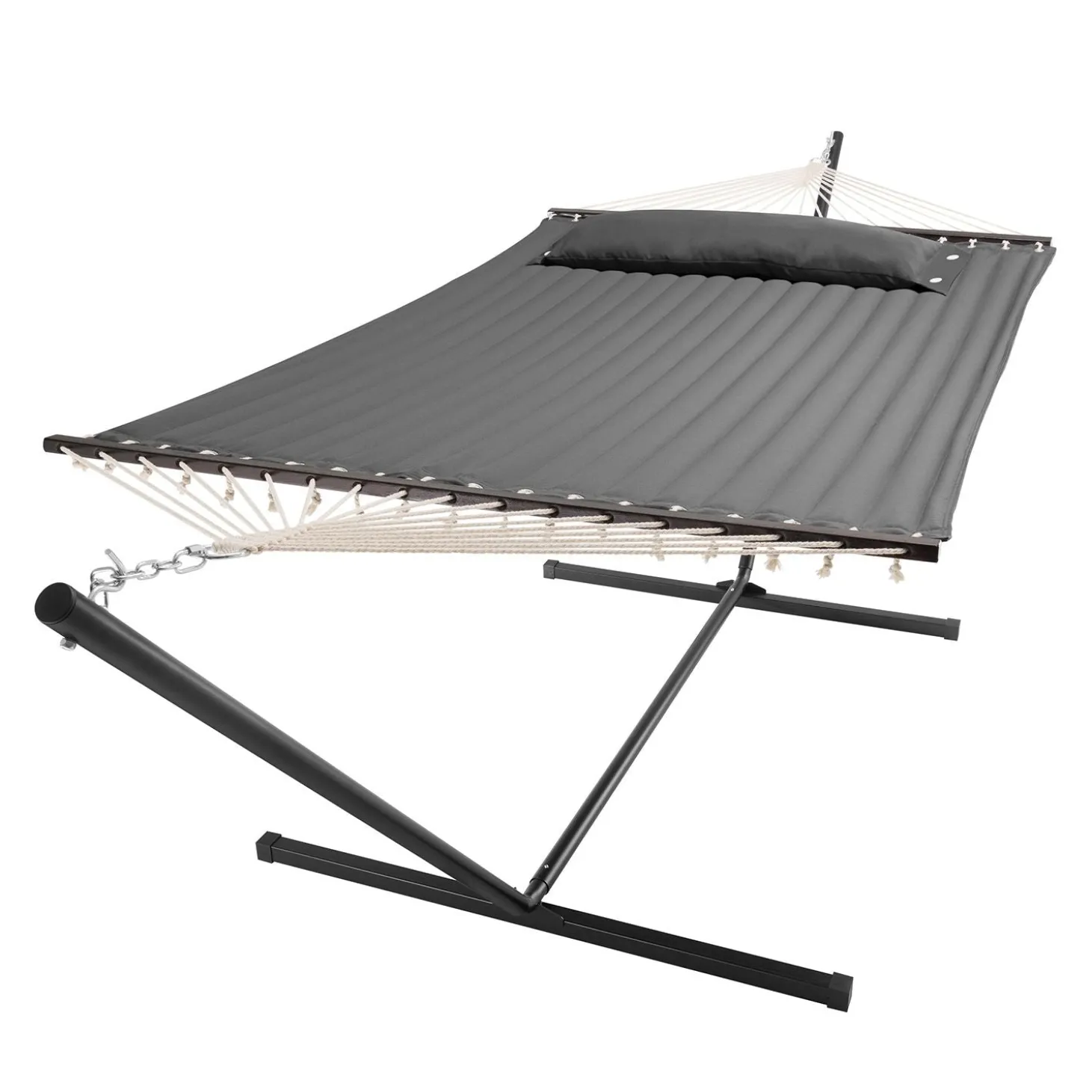 Hängematte Cata mit Gestell Indoor- und Outdoor-Hängematte mit Kissen