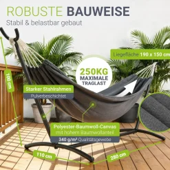 Hängematte Paya Mobile Indoor- und Outdoor-Hängematte mit Tragetasche