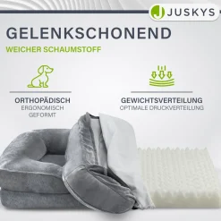 Hundebett Sheena Orthopädisches Haustierbett mit weichem Bezug