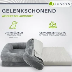 Hundebett Sheena Orthopädisches Haustierbett mit weichem Bezug
