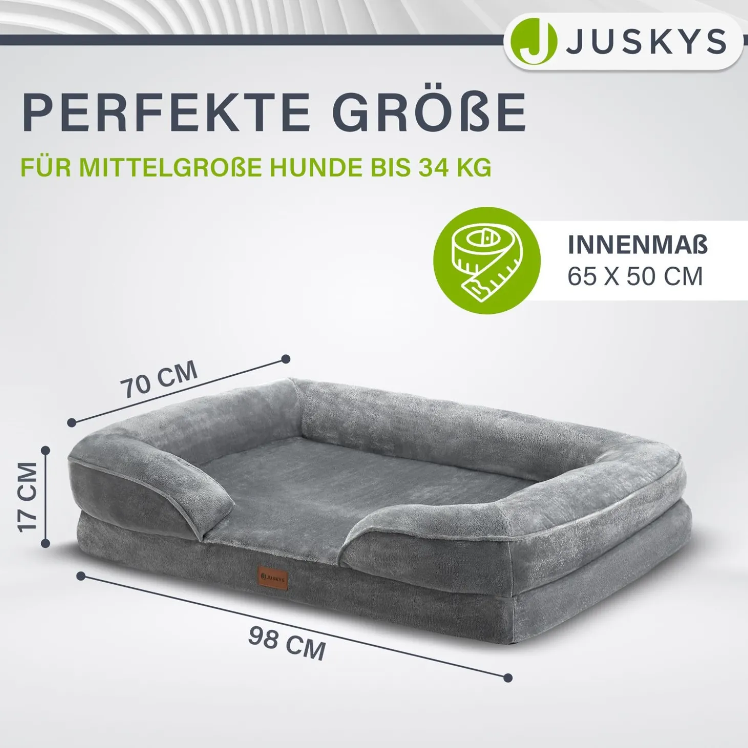 Hundebett Sheena Orthopädisches Haustierbett mit weichem Bezug