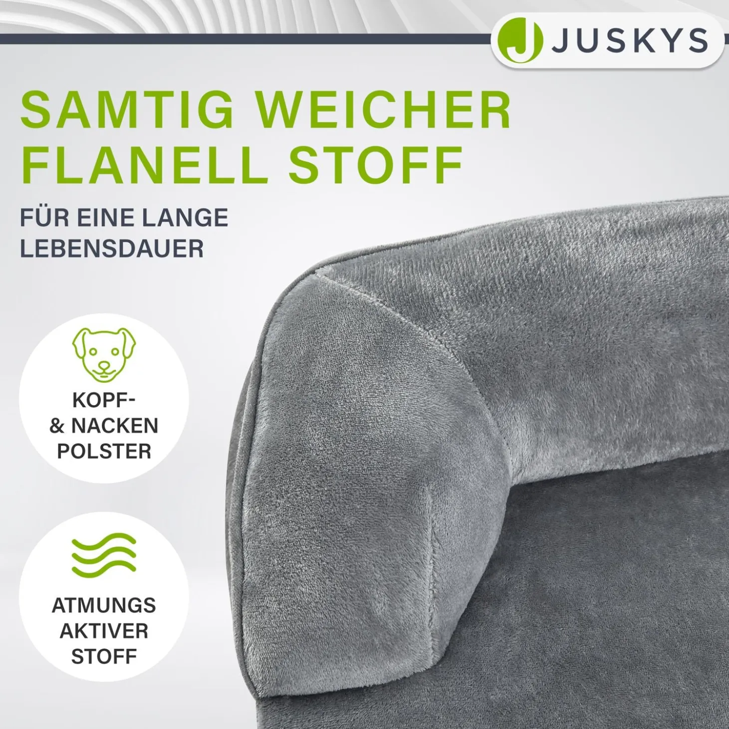 Hundebett Sheena Orthopädisches Haustierbett mit weichem Bezug