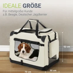Hundebox Auto faltbar Lassie Hundetransportbox mit Tragegriff & Liegedecke