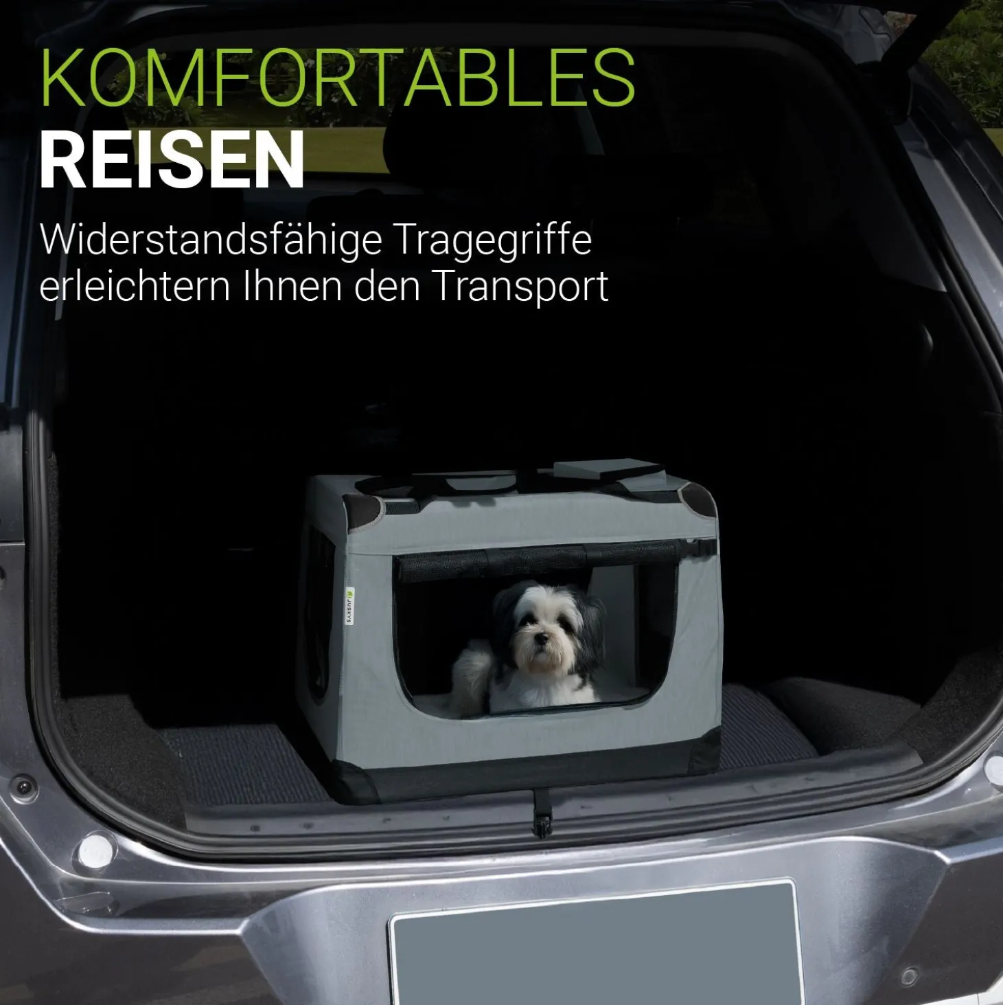 Hundebox Auto faltbar Lassie Hundetransportbox mit Tragegriff & Liegedecke