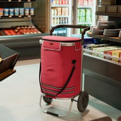 3in1 Einkaufstrolley - 56 L Kapazität Klappbarer Trolley für bequemes Shopping