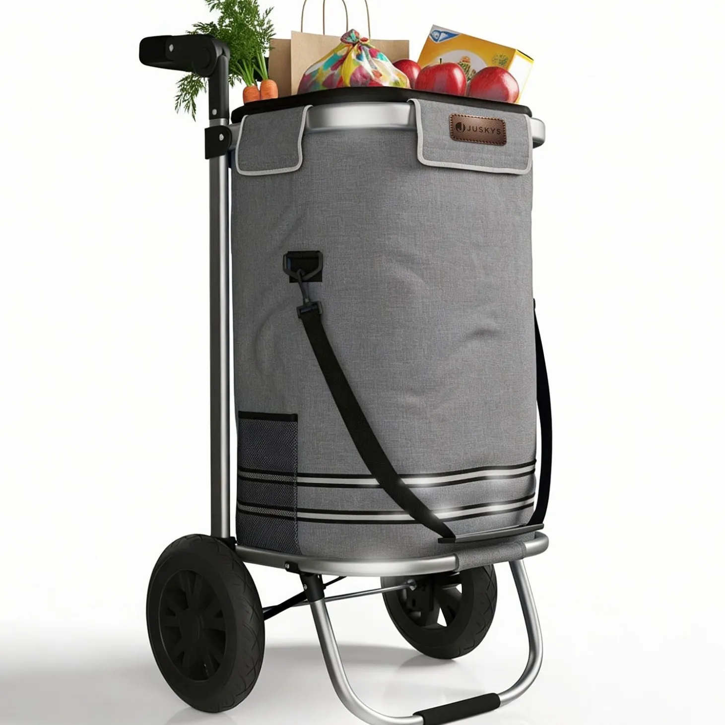 3in1 Einkaufstrolley - 56 L Kapazität Klappbarer Trolley für bequemes Shopping