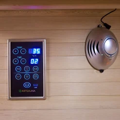 Infrarotkabine Nyborg E150V ↔ 150x150cm ↕ 190cm ⚟ Dual Technologie 유 4 Personen