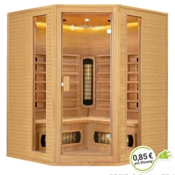 Infrarotkabine Nyborg E150V ↔ 150x150cm ↕ 190cm ⚟ Dual Technologie 유 4 Personen