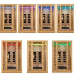 Infrarotkabine Nyborg S120K ↔ 120x105cm ↕ 190cm ⚟ Dual Technologie 유 2 Personen