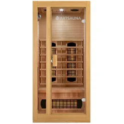 Infrarotkabine Nyborg S90V ↔ 90x90cm ↕ 190cm ⚟ Dual Technologie 유 1 Personen