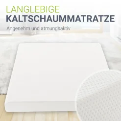 Kaltschaummatratze Härtegrad 3 Matratze mit hoher Punktelastizität und guter Luftzirkulation
