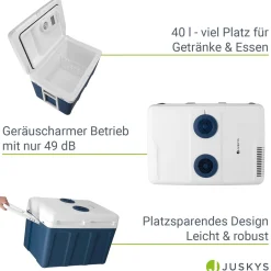 Kühlbox Nordpol Elektrische Kühlbox mit praktischem 12 V und 230 V Anschluss