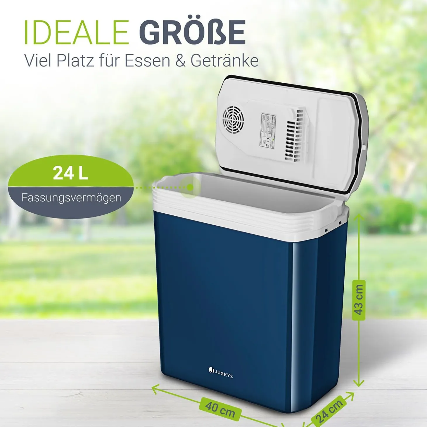 Kühlbox Nordpol Elektrische Kühlbox mit praktischem 12 V und 230 V Anschluss