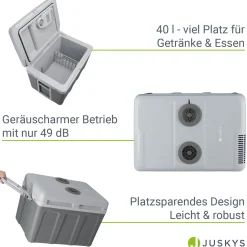 Kühlbox Nordpol Elektrische Kühlbox mit praktischem 12 V und 230 V Anschluss