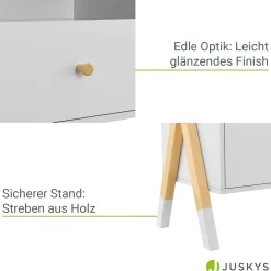 Kinder Nachttisch Jamie Kleiner Nachttisch mit Schublade, Ablage & offenem Fach