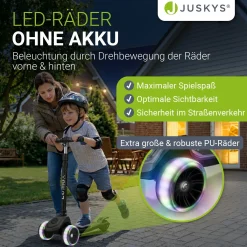 Kinderroller Lumox Roller für Kleinkinder ab 3 Jahren mit LED-Leuchträdern