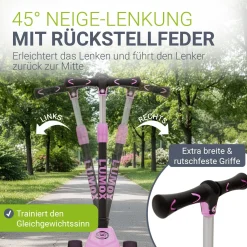 Kinderroller Lumox Roller für Kleinkinder ab 3 Jahren mit LED-Leuchträdern