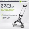 Klappbare Treppensackkarre bis 80 kg Alu Sackkarre inklusive Handschuhe & 2 Expanderseile