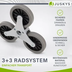 Klappbare Treppensackkarre bis 80 kg Alu Sackkarre inklusive Handschuhe & 2 Expanderseile