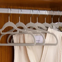 Kleiderbügel - Samt Bügel für Garderobe - rutschfest mit Samtbezug
