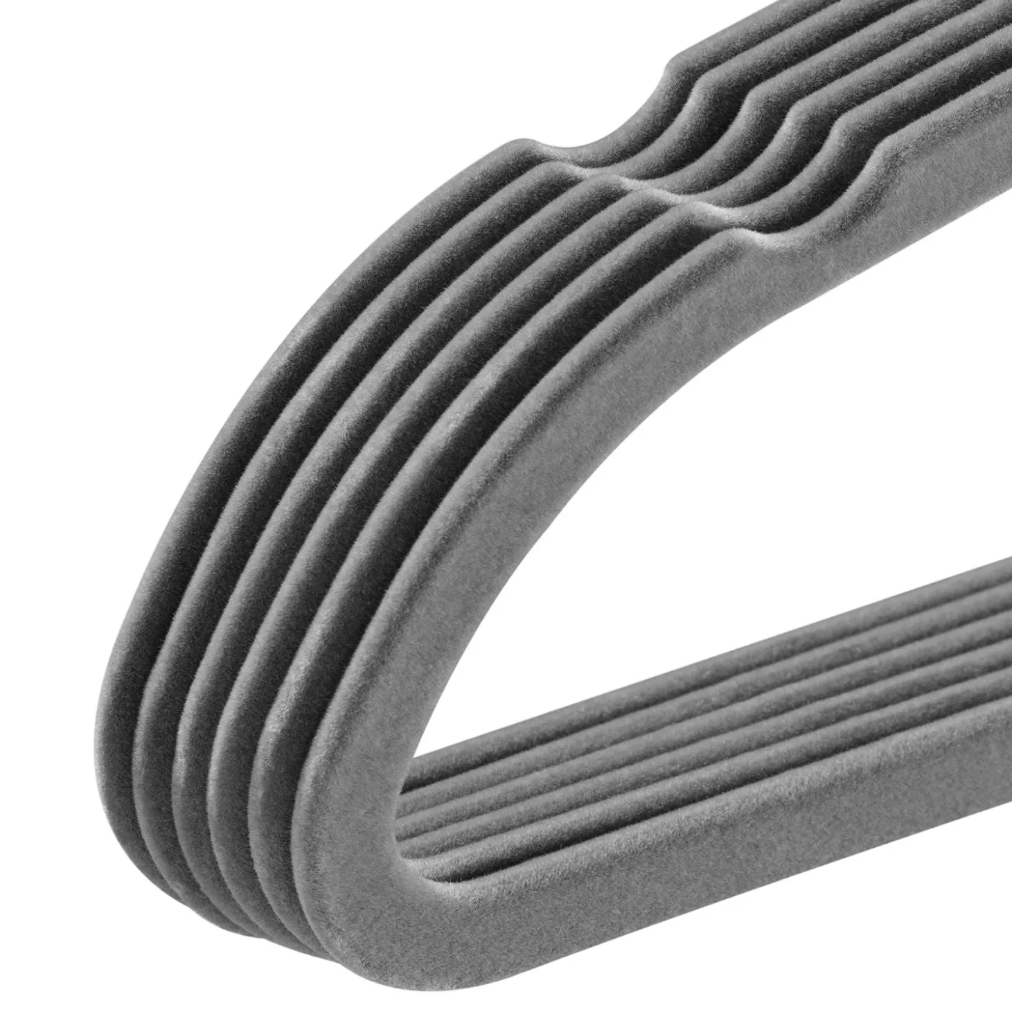 Kleiderbügel - Samt Bügel für Garderobe - rutschfest mit Samtbezug