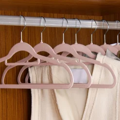 Kleiderbügel - Samt Bügel für Garderobe - rutschfest mit Samtbezug