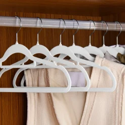 Kleiderbügel - Samt Bügel für Garderobe - rutschfest mit Samtbezug