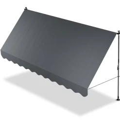 Klemmmarkise Kapstadt mit Handkurbel höhenverstellbarer Sonnenschutz, uv-beständig in 6 Breiten verfügbar