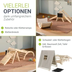 Kletterdreieck Movario Vielseitiges Indoor-Klettergerüst für motorische Förderung