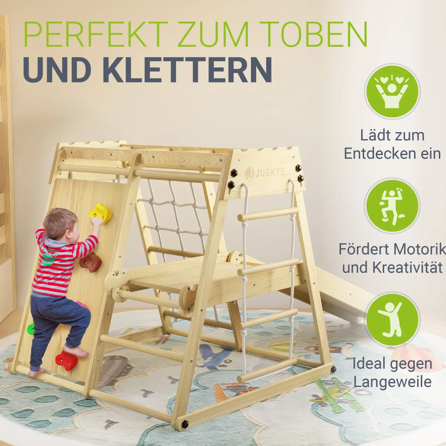 Klettergerüst Indoor für Kinder Indoor Klettergerüst für mehr Motorik & Kreativität