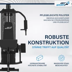 Kraftstation ProfiGym 3000 Ganzkörper Trainingsgerät mit 14 Gewichten bis 77 kg