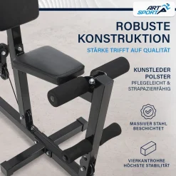 Kraftstation ProfiGym 2000 mit Latzugstange, Butterflystange und Bizepsseilzug