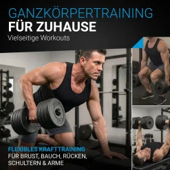 Kurzhantelset 40 kg Kurzhanteln mit rutschfesten Griffen und Gewichten in 3 Gewichtsklassen