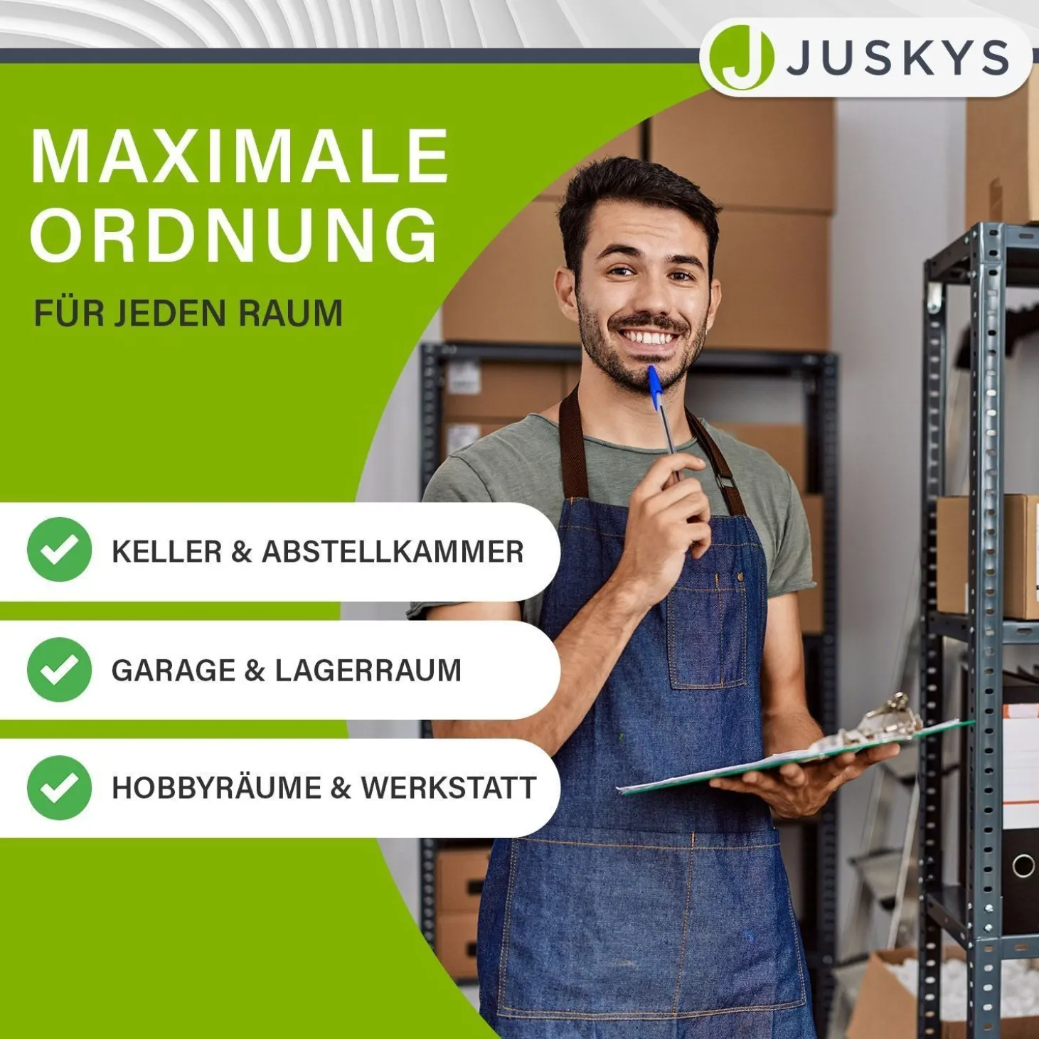 Lagerregal Basic 2er bis 8er Set 180 x 90 x 40 cm Schwerlastregale aus Metall mit Einlegeböden