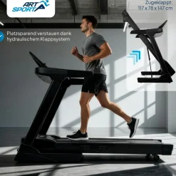 Laufband Speedrunner 6000 Klappbarer Heimtrainer für Zuhause mit 20 Trainingsprogrammen