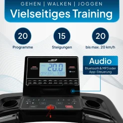 Laufband Speedrunner 6000 Klappbarer Heimtrainer für Zuhause mit 20 Trainingsprogrammen