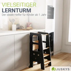 Lernturm Henny Höhenverstellbarer Lernturm für Kinder ab 1 Jahr, sicher und stabil