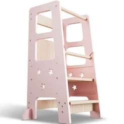 Lernturm Henny Höhenverstellbarer Lernturm für Kinder ab 1 Jahr, sicher und stabil