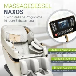 Massagesessel Naxos Mit Ganzkörpermassagefunktion für wohltuende Entspannung