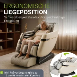 Massagesessel Naxos Mit Ganzkörpermassagefunktion für wohltuende Entspannung