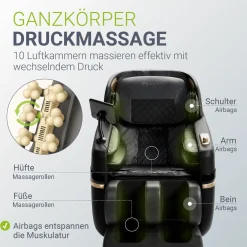 Massagesessel Naxos Mit Ganzkörpermassagefunktion für wohltuende Entspannung