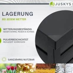 Metall Auflagenbox Limani Wasserdichte Gartenbox zu sicheren Aufbewahrung