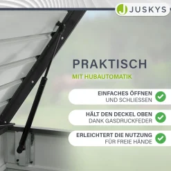 Metall Auflagenbox Limani Wasserdichte Gartenbox zu sicheren Aufbewahrung