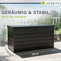 Metall Auflagenbox Limani Wasserdichte Gartenbox zu sicheren Aufbewahrung